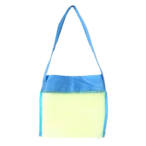 Xuniu Juguetes de Malla para Playa para niños, Bolsa de Almacenamiento para niños, Arena Plegable, Bolso de Mano, Red, Exterior, 01