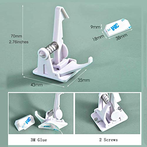 YCDJCS 10 Piezas De Seguridad For Niños Gabinete Cerraduras Cierres Niños De Corrección De La Cerradura del Cajón Fácil De Instalar Seguridad De Niño Gabinete Cerraduras Cierres para armarios