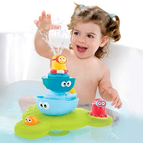 Yookidoo stack 'n' spray - Juguetes de Baño de Bebés, Multicolor (40115)