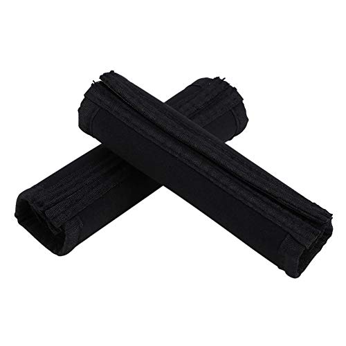 Yosoo - 2 pares de fundas para manillar de cochecito de bebé, de neopreno, color negro