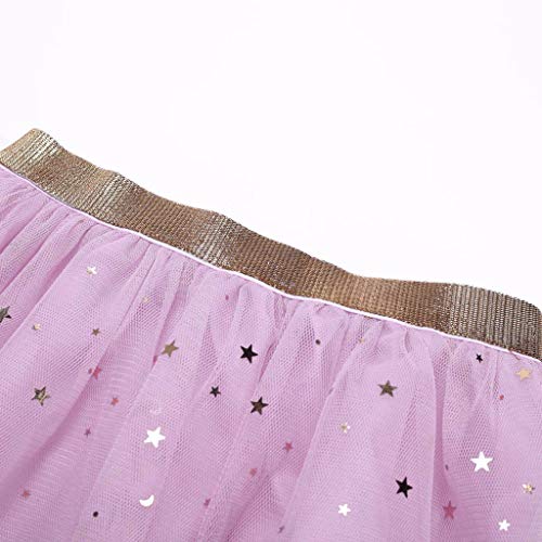 YWLINK Falda De Baile NiñA Moda Bebé NiñOs NiñAs Princesa Estrellas Lentejuelas Fiesta Baile Ballet Tutú Faldas Navidad/Halloween/Carnaval Ropa De Rendimiento Grupal NiñA De 2-7 AñOs