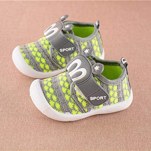 YWLINK Lindo Zapatos De NiñO Orejas De Conejo De Dibujos Animados Zapatos Antideslizante Zapatos De Lona Zapatillas De Deporte Ligero Ocio CóModo Transpirable(Verde,20EU)