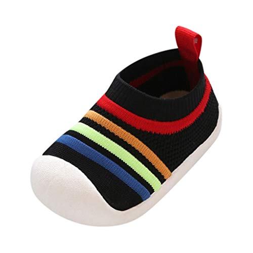 YWLINK Zapatos De Primer Paso Zapatos para BebéS De Suela Blanda Antideslizantes Zapatillas EláSticas De Malla Transpirable Zapatos De Cama Regalo De CumpleañOs