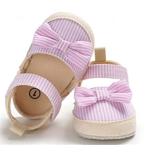 Zapatos Bebe NiñO NiñA Rojo Bebé ReciéN Nacido Bebé NiñAs Arco Antideslizante Zapatos De Cuna Suave Suela Zapatillas De Deporte Prewalker 11(0 Meses-6 Meses), Rosa