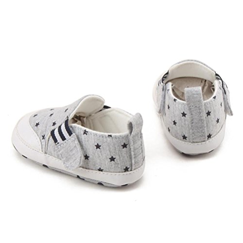 Zapatos de bebé SMARTLADY Zapatos del Antideslizante para Recién Nacido Niña Niño (0-6 Meses, Gris)