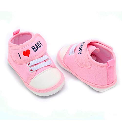 Zapatos de Primeros Pasos para Unisex Bebés Niñas Niños Otoño Invierno PAOLIAN Zapatillas Embroidered Amor Suela Blanda Bautizo Calzado Regalo para recién Nacidos Antideslizante