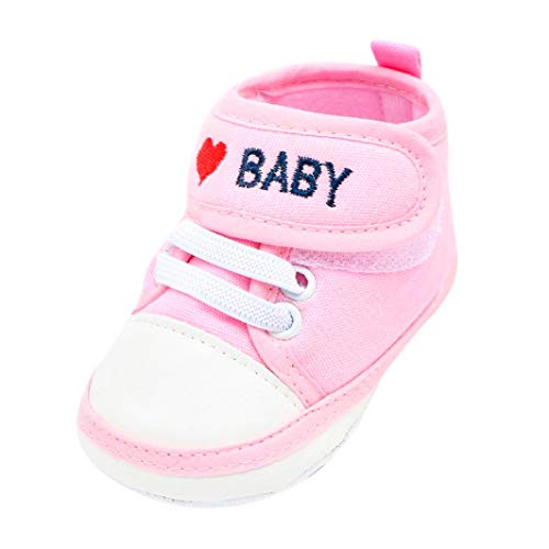 Zapatos de Primeros Pasos para Unisex Bebés Niñas Niños Otoño Invierno PAOLIAN Zapatillas Embroidered Amor Suela Blanda Bautizo Calzado Regalo para recién Nacidos Antideslizante