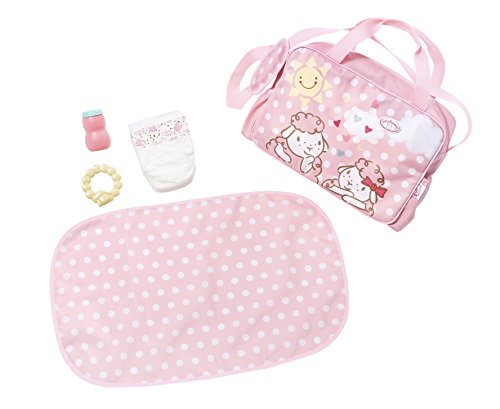 Zapf Baby Annabell Travel Changing Bag Bolsa de pañales para muñecas - Accesorios para muñecas (Bolsa de pañales para muñecas, 3 año(s), Rosa, Blanco, Baby Annabell, Niño, Chica)