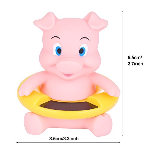 Zerodis Bebé Termómetro de Baño Infantil Animales Lindos Bañera Flotante Piscina Probador de Temperatura del Agua para Niños Recién Nacidos Niños(Pink Pig)