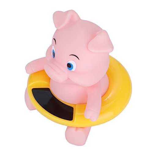 Zerodis Bebé Termómetro de Baño Infantil Animales Lindos Bañera Flotante Piscina Probador de Temperatura del Agua para Niños Recién Nacidos Niños(Pink Pig)