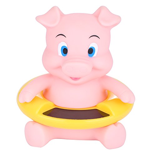 Zerodis Bebé Termómetro de Baño Infantil Animales Lindos Bañera Flotante Piscina Probador de Temperatura del Agua para Niños Recién Nacidos Niños(Pink Pig)