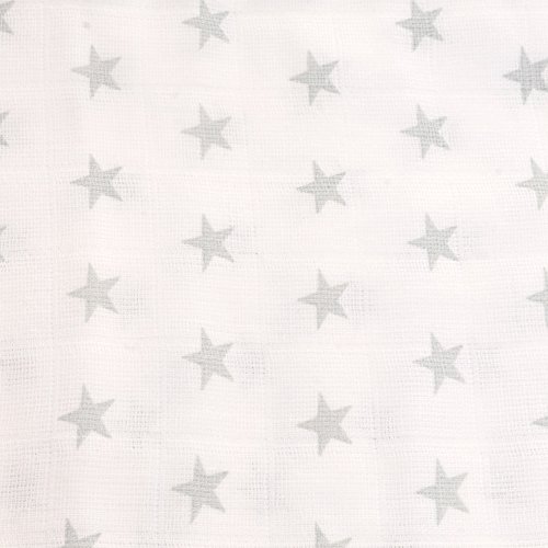 Zippy Muslin Mantas finas de muselina elegante gris y blanco (3 unidades, Set de regalo)