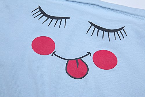 ZODOF Ropa Interior Estampada Linda De Las Mujeres Embarazadas Bragas De Cintura Alta para Mujeres Sonrisa De Dibujos Animados Sin Costuras Cuidado Suave Abdomen Ropa Interior