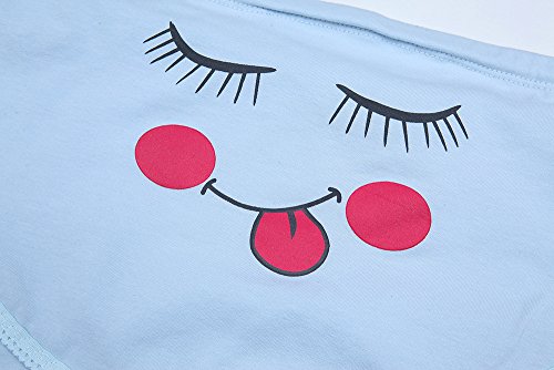 ZODOF Ropa Interior Estampada Linda De Las Mujeres Embarazadas Bragas De Cintura Alta para Mujeres Sonrisa De Dibujos Animados Sin Costuras Cuidado Suave Abdomen Ropa Interior