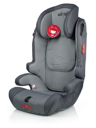 ZOE&JOE Scandinavian ZJ213 Silla de coche para niños - Grupos 1, 2 Y 3 de 9-36 kg gris y roja. Normativa Europea ECE R44/04