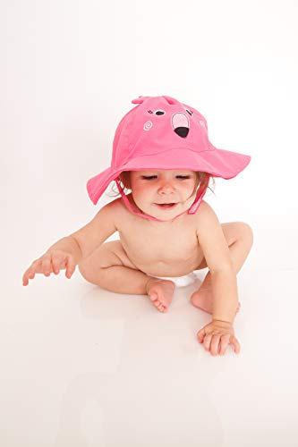 Zoocchini maillot/sombrero, diseño de flamenco, L (12-24 meses)