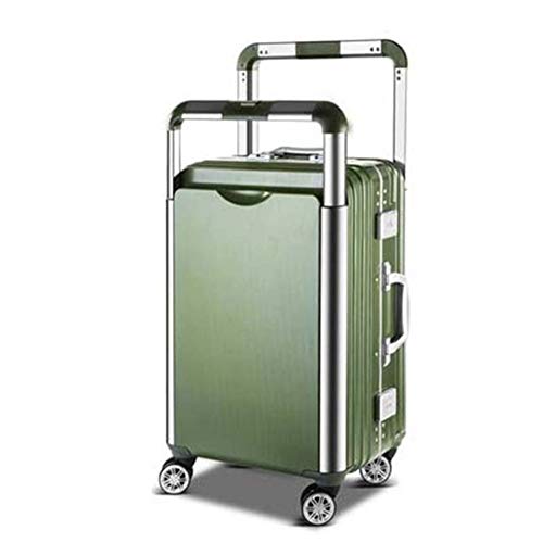 ZSYUN Marco XSuitcase Ruedas de la Carretilla de Las Mujeres de Aluminio Bolsa de Viaje Pareja rodante Equipaje Spinner Hombres Kit de chasis del Coche (Color : NO1, Luggage Size : 24")