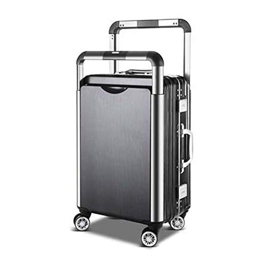 ZSYUN Marco XSuitcase Ruedas de la Carretilla de Las Mujeres de Aluminio Bolsa de Viaje Pareja rodante Equipaje Spinner Hombres Kit de chasis del Coche (Color : NO1, Luggage Size : 24")