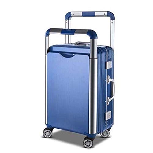 ZSYUN Marco XSuitcase Ruedas de la Carretilla de Las Mujeres de Aluminio Bolsa de Viaje Pareja rodante Equipaje Spinner Hombres Kit de chasis del Coche (Color : NO1, Luggage Size : 24")