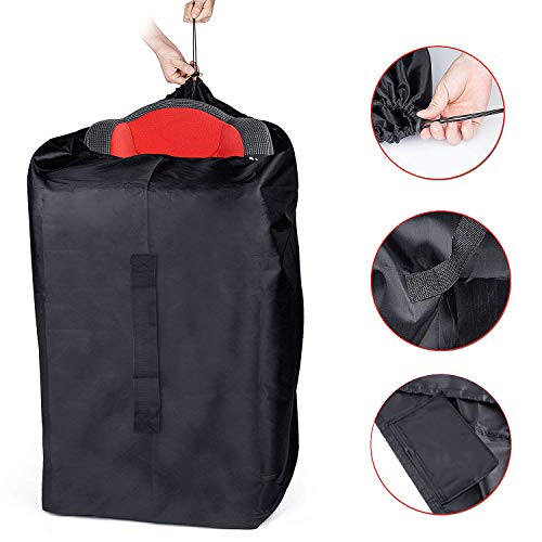 ZWOOS Bolsa de Cochecito de Viaje, Transporte Cochecito Bebé Bolsa Impermeable, Almacenamiento para Avión(Negro)