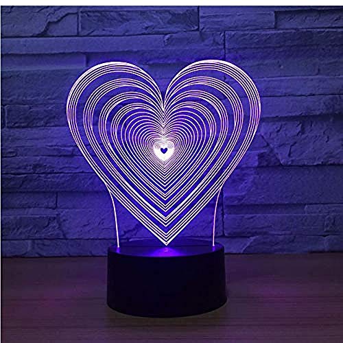 3D Illusion Night Light bluetooth Smart Control 7&16M Color Mobile App Led Vision Dormitorio Accesorios USB Luminaria De Mesa Novedad Habitación para niños Niños coloridos Regalo creativo