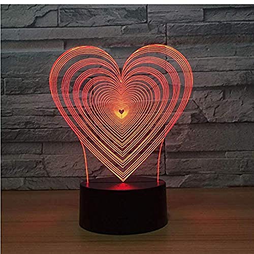 3D Illusion Night Light bluetooth Smart Control 7&16M Color Mobile App Led Vision Dormitorio Accesorios USB Luminaria De Mesa Novedad Habitación para niños Niños coloridos Regalo creativo