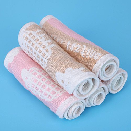 5 unids Pañales Lavables de tela absorbente suave, Pañal transpirable inserto pañal Liner Pad portátil cambio de fundas de almohadilla para bebé infantil para niños pequeños (Sheep)