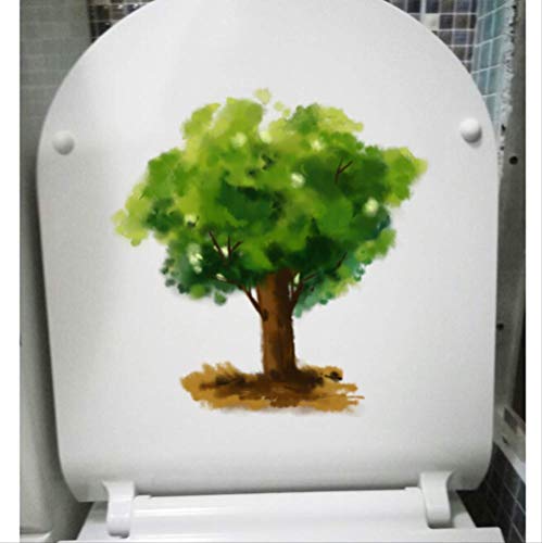 Adhesivo Para Baño Acuarela Eucalipto Planta De Dibujos Animados Baño Habitación Para Niños Decoración De Pared 21.9 * 22.8Cm