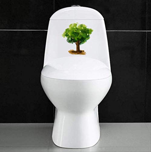 Adhesivo Para Baño Acuarela Eucalipto Planta De Dibujos Animados Baño Habitación Para Niños Decoración De Pared 21.9 * 22.8Cm