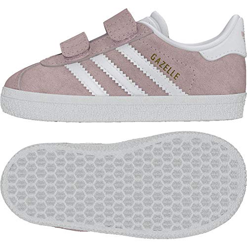 Adidas Gazelle CF I, Zapatillas Unisex bebé, Rosa (Ice Pink/Footwear White/Footwear White 0), 27 EU