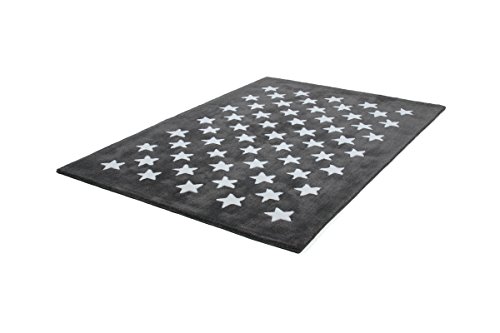 Alfombra niños habitación Carpet Juventud Design Cameroon - Mora Rug Estrellas Modello acrílico 120 cm x 170 cm Beige/Decoraciones Barata Online Comprar