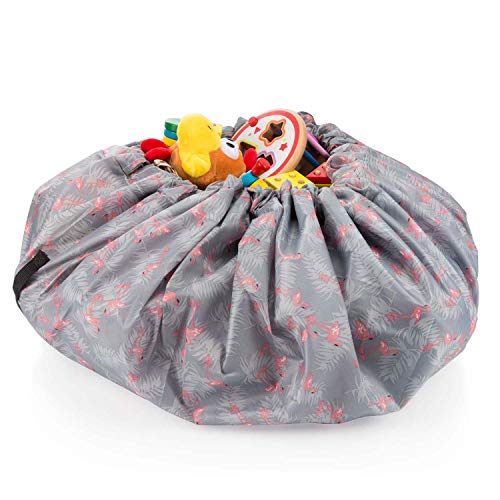 all Kids United - Bolsa de Juguetes para niños, diámetro de 140 cm, Saco de Almacenamiento y Manta de Juegos con Motivos Divertidos