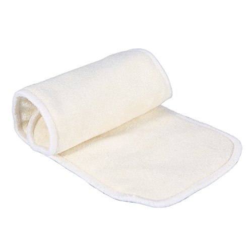 Almohadilla de pañal de tela lavable 4Layers Fibra de bambú natural Discapacidad para adultos Incontinencia Paño de pañal Reutilizable Liner Pad