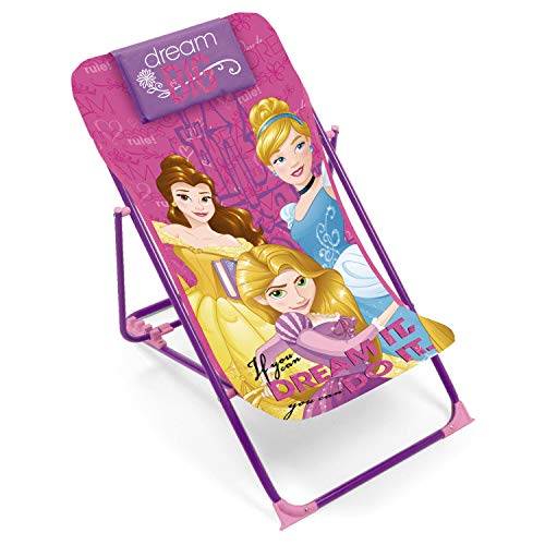 ARDITEX WD9458 - Silla Tumbona Plegable, diseño Princesas Disney