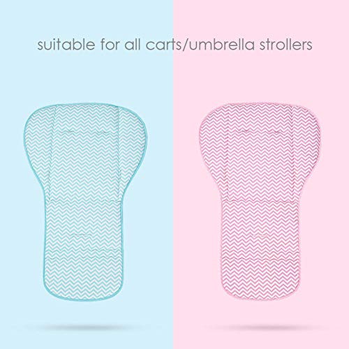 AUTOECHO Reversible Pure Cotton Universal Baby Seat Liner Mat para Todos los carros - Universal Baby Stroller Seat Liner Infantil Cojín del Asiento de Coche - Conveniente para Four Seasons