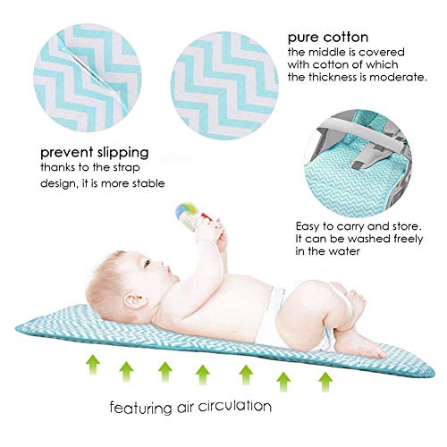 AUTOECHO Reversible Pure Cotton Universal Baby Seat Liner Mat para Todos los carros - Universal Baby Stroller Seat Liner Infantil Cojín del Asiento de Coche - Conveniente para Four Seasons