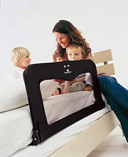 Baby Dan 1703496031 - barrera de cama plegable negra babydan 0m+