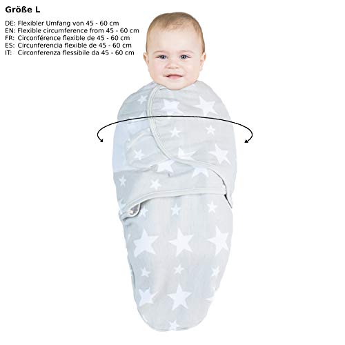 Baby Swaddle Wrap Manta Envolvente - S/M o L - Saco-s De Dormir Bebe-s Recien Nacido-s Mantas Arrullo - Set 2