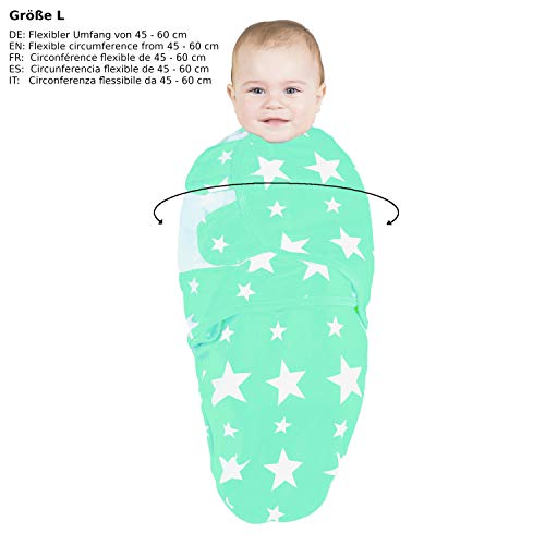 Baby Swaddle Wrap Manta Envolvente - S/M o L - Saco-s De Dormir Bebe-s Recien Nacido-s Mantas Arrullo - Set 2