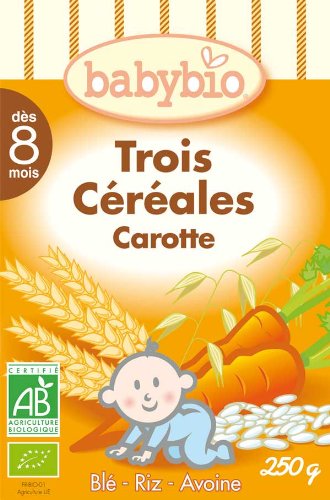 Babybio Tres Cereales Zanahoria 250Gr - 300 g