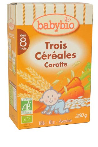 Babybio Tres Cereales Zanahoria 250Gr - 300 g