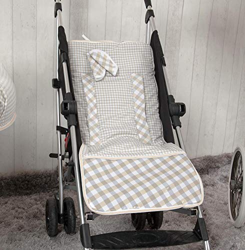 Babyline Summer - Colchoneta ligera para silla de paseo, color beige