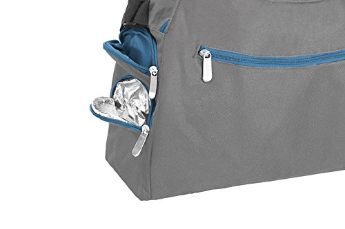 Badabulle Multipocket - Bolso de maternidad unisex, gris