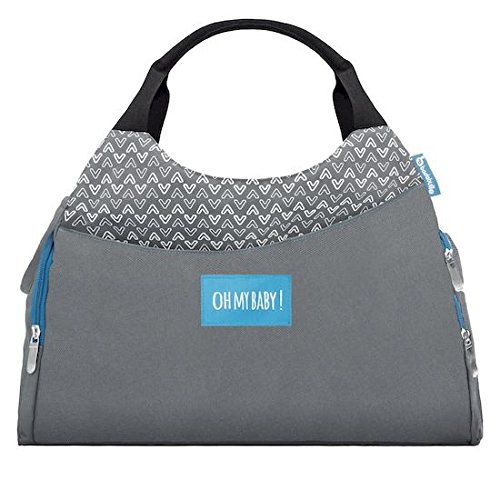 Badabulle Multipocket - Bolso de maternidad unisex, gris