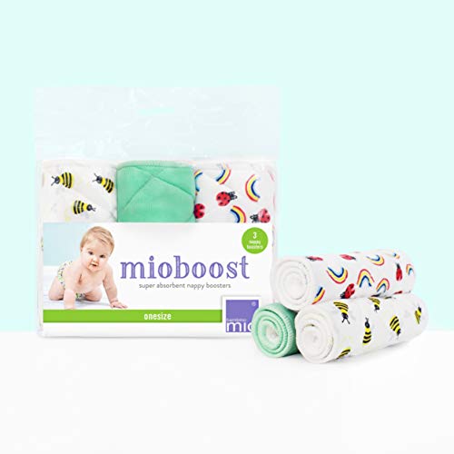 Bambino Mio, Mioboost (Absorbente para pañal), Paquete de 3 Uds., Abejita Dulce