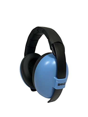 BANZ BABY EAR DEFENDERS, Protector acustico con almohadillas para bebés de 0 a 2 años. (Azul)