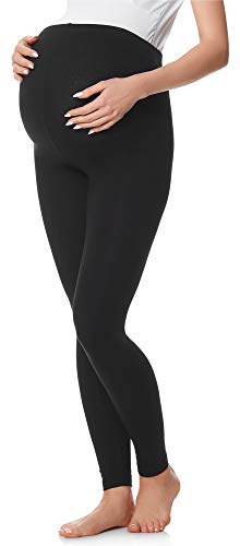 Be Mammy Leggins Premamá Embarazo Ropa Deporte BE20-230 (Negro, 3XL)