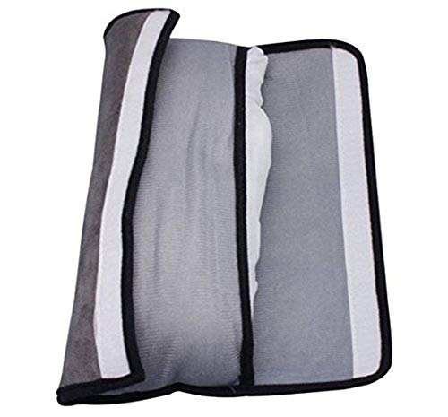 BeatlGem 2pcs Auto Pillow Cinturón de Seguridad para el Coche Protect, Almohadilla para el Hombro, Ajustar el Cinturón de Seguridad del vehículo para Niños (Gris, Rosa)