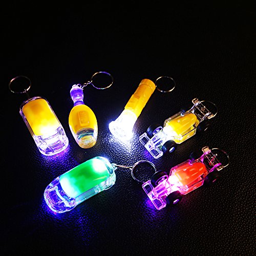 Beyond Dreams® Conjunto de 13 lámparas Mini Bolsillos | LED Llaveros para niños | Mini lámpara con luz Intermitente | Brillante | Multicolor | Diferentes Modelos | Lámparas de Bolsillo con Llavero