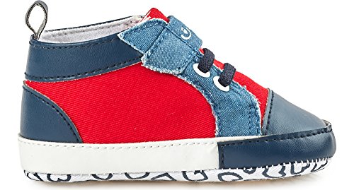 Bobobaby Bebé Zapatilla Zapatos de Bebé ZB-70 (11,5 cm (6-12 Mes), Rojo)